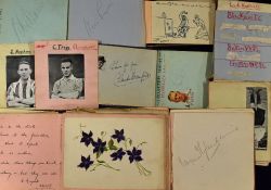 Autographs - Varied Selection of Mixed Autographs contained within 7x albums, some pages loose,