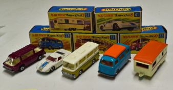 Matchbox Superfast 1970s Models to include 12 Setra Coach, 22 Freeman Inter-City Commuter, 23