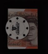 Guinness Casino Chip Money Clip made by Proclip, brand new, with small bag