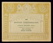 Royal Musical Festival At Westminster Abbey July 1st 1834 One Guinea Ticket - An impressive two