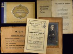 Photo Album of Popular Personalities issued for the Piccadilly Juniors Oval Photos - plus a