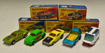 Matchbox Superfast 1970s Models to include 9 AMX Javelin, 37 Soopa Coopa, 43 Dragon Wheels, 44