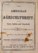 1861 The American Agriculturist for the Farm, Garden and Household - Vol 20 for the year 1861,