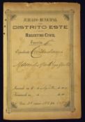 Cuba - Confirmation of Nationality 1898 of a man from the Canary Islands on Municipal District Court
