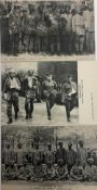 India & Punjab - Sikh and British Officer WWI Postcard Three vintage French postcard showing Sikh
