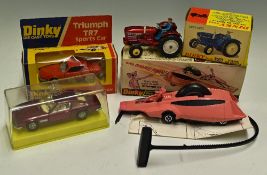 Dinky Toys Diecast Models 354 Pink Panther with instructions, pull cord and carded box, plus 211