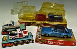 Dinky Toys Diecast Models 2162 Ford Capri 1:25 blue body, plus 268 Range Rover Ambulance, 442 Land