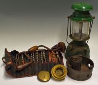 'Sirram' brass PAD Atmospheric Stove W4 methylated spirit burner with pot stand and spirit bottle,