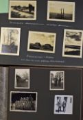 WWII 2x German Photo Albums 'Reichsarbeitsdienst' with descriptions to the pictures throughout, work