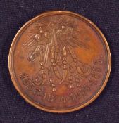 Russia - Crimean War Soldiers Medal 1856 - Obverse; Crowns and entwined initials of CzarAlexander