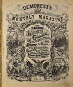 Demorest's Monthly Magazine 1867 and 1868 Vol 3 & 4 containing 'The Mirror of Fashion' with