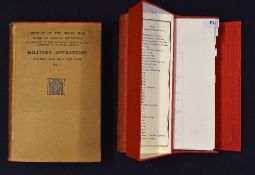 Military Operations France and Belgium 1914 by Sir James Edmonds Book - Vol I 1933 with Maps and