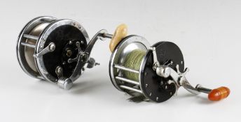2x Vintage Penn Big Game Sea Fishing Reels - Penn No 49 Deep Sea Reel and Penn Long Beach both