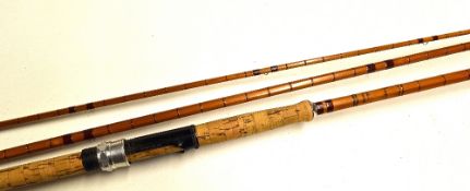 Falcon Redditch Split Cane Salmon Rod - The Peregrine 13ft 3pc spinning rod - lined butt and tip