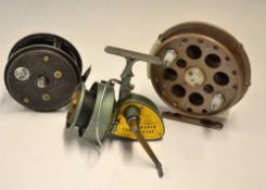 Trio of early fly and spinning reels - Grice and Young's Ltd 