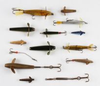 Hardy Lures - 12 assorted Hardy Devons incl various size Pennells, golden sprats et al from 1.5