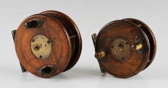 D Slater's Patent Nottingham and brass star back casting reel - 4