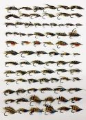 Large collection of Salmon gut eyed flies - all in brown envelopes with details (74) - incl