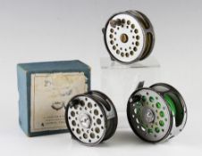3x C Farlow & Co Ltd alloy fly reels - The Cobra 3.5
