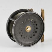 Hardy The Perfect Brass Face Salmon reel c.1905 - 4
