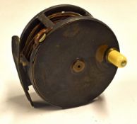 Hardy Bros Brass Faced Salmon Fly Reel - 3.5