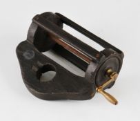 Scarce Pirn dark stained fishing winch - 2.5