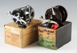 2x Vintage Penn multiplying Fresh/Saltwater Fishing Reels in makers boxes - Penn Sea Scamp 78