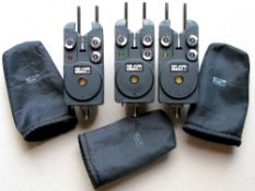Fish Bite Alarms - 3x Delkim Bite Alarms - all with covers and storm bars