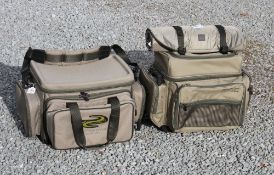 2x Good Korum Carp/Barbel Anglers Luggage - a ruck sack with built in cool compartment and fitted