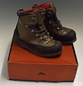 Pair of Simms Waders and Boots - Goretex Chest waders with thermal feet size MS and pair of Simms