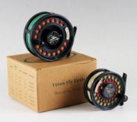 2x Teton Hi-tec fly reels and line - Model 7LA 3.5