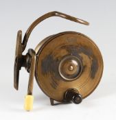 Interesting and scarce Malloch's Patent Brass side casting reel: 3.5
