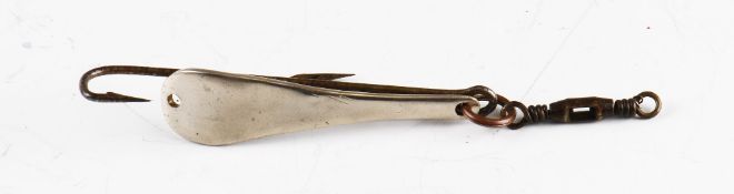 Allcocks Fishing Lure: a scarce Allcocks Schooling Spoon stamped with Allcocks Shield logo with