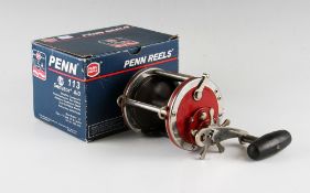 Penn Senator Saltwater Fishing Reel - model special 4/0 Senator, 113H, high speed, with red bakelite