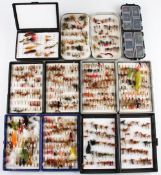 Large collection of Fly Boxes and Flies (12) - 3x Fox Boxes, Richard Wheatley, 4x Danica, Daiwa
