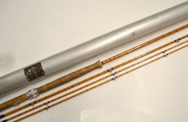 Hardy Salmon Fly Rod: Fine Hardy The Wye 11ft 3pc palakona fly rod c/w spare tip, serial no H13098