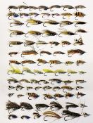 Large collection of Salmon gut eyed flies - all in brown envelopes with details (82)- incl doubles