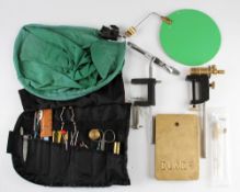 Fly Tying Vice and other accessories - Eumer Tube Fly Tying Vice (boxed); Nomad roll up pouch