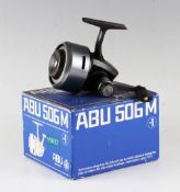 ABU 506M closed face reel - retaining most of the original finish - c/w spanner, service list,