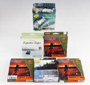 Collection of Jim Teeny, Rio and Sage Unused Fly Lines (6) - 3x Teeny TS-550, T-400 and T 300; 2x