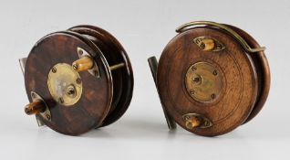 D Slater's Patent Nottingham and brass star back casting reel - 4