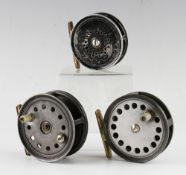 3x various alloy trout fly reels - Alex Martin Edinburgh and Glasgow 