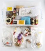 Good assortment of fly tying materials - to include households marabou boss silk, the flash,