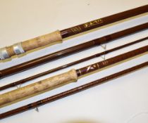 Bruce & Walker/ B James & Son Rod: CTM13A 13ft 3pc fibreglass, high bridge guides, aluminium sliding