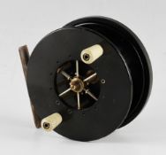 Scarce Allcock Black Bakelite Sea Aerial trotting reel - 4