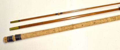 R Chapman & Co Ware Herts split cane coarse casting rod - Modell 500 De Luxe 2pc with detachable