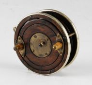 Rare Heaton's Wooden centre pin casting reel - 4