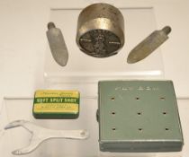 Interesting Fishing Accessories (6) - Hardy Alloy Rod spanner, 2x unnamed alloy butt spears,