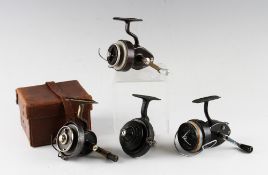 Interesting collection of various spinning reels (4) - Helical Casting reel in MOB (well used); a