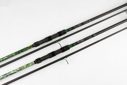 Fine Pair of Alan Riddell Custom Built Evoke IV Carp, Pike rods - 12ft 2pc 3lbTC - with Fuji line